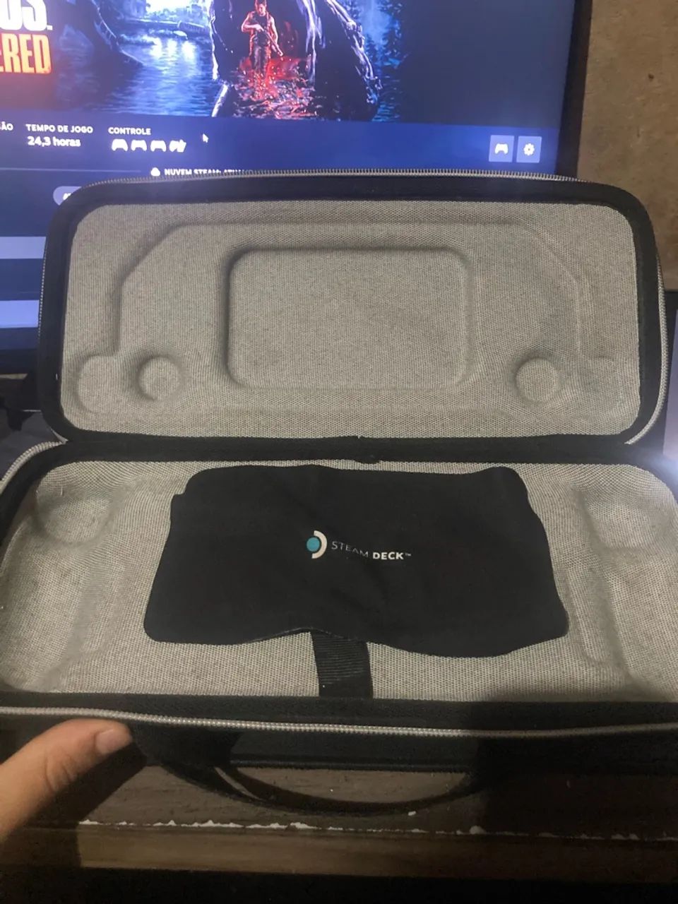 Steam deck 512gb com dock e case - Foto 5