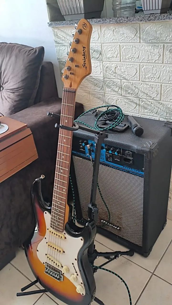 Guitarra e Caixa Amplificada  - Foto 4