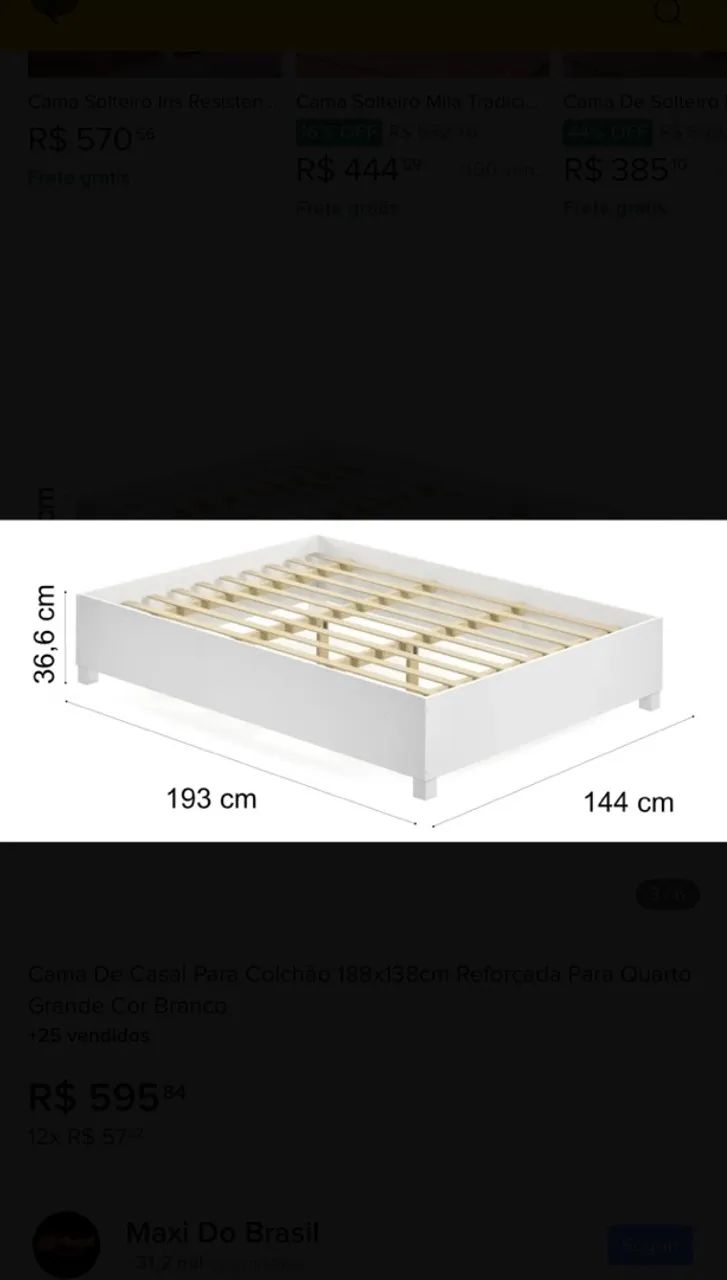 Cama Casal (base)  - Foto 4