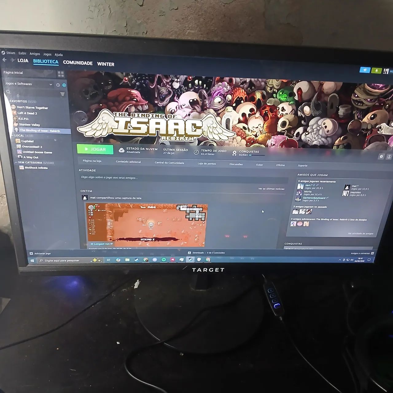 Monitor Gamer Target 19" Full HD 75ms - Foto 2