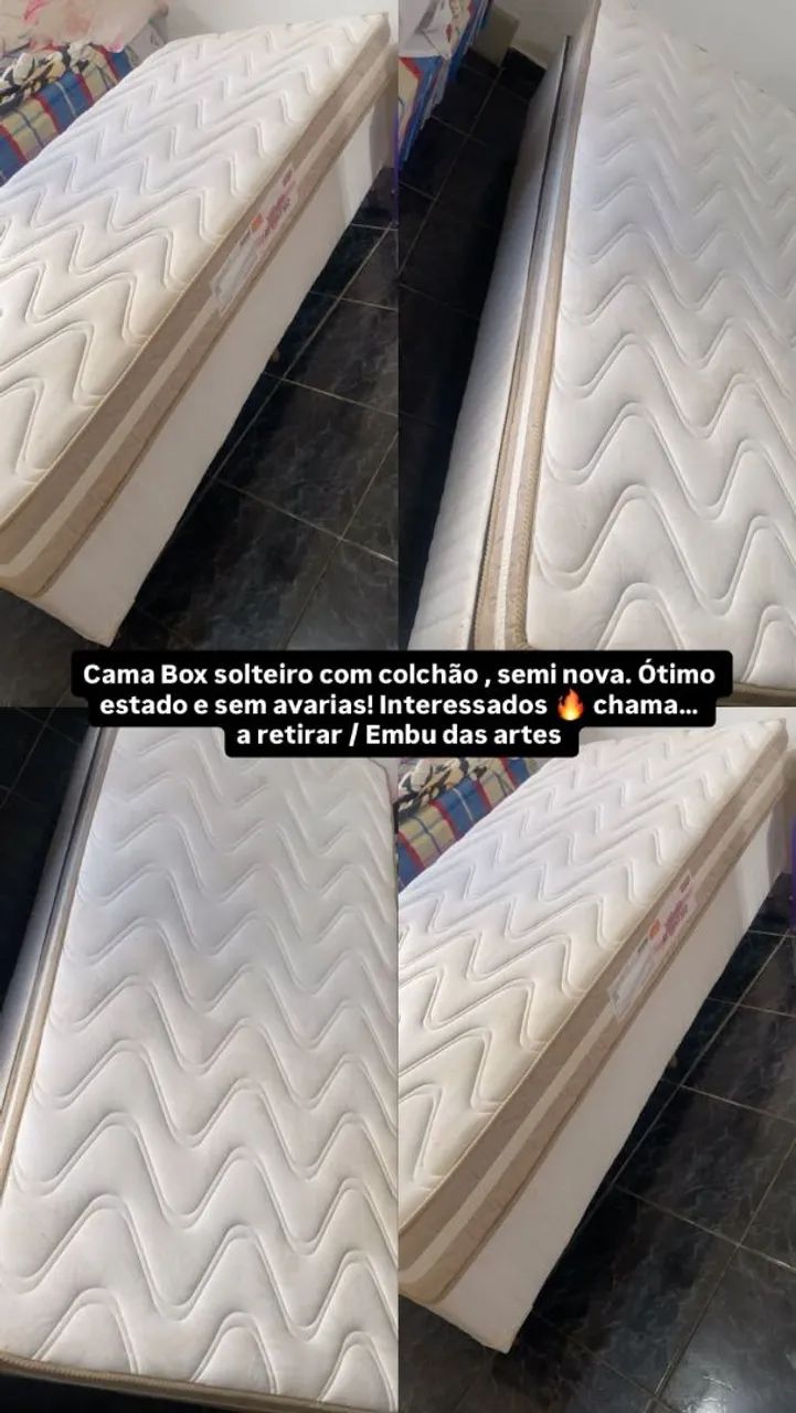 Cama box solteiro 