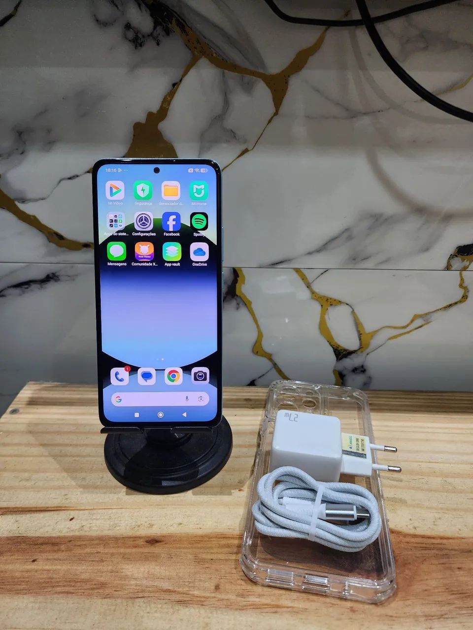 Redmi note 14 azul 5G 256 gigas zerado completo  - Foto 3