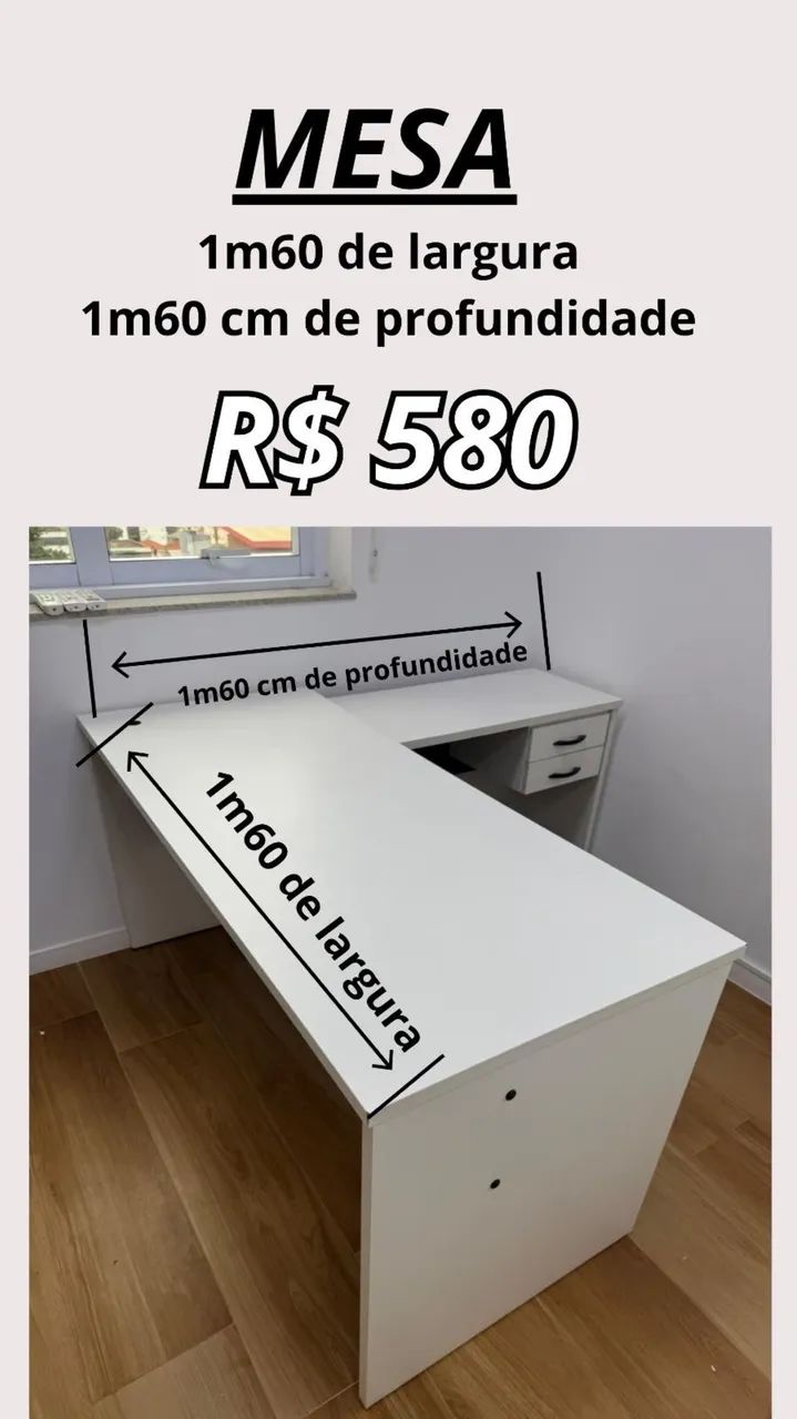 Mesa de escritório L