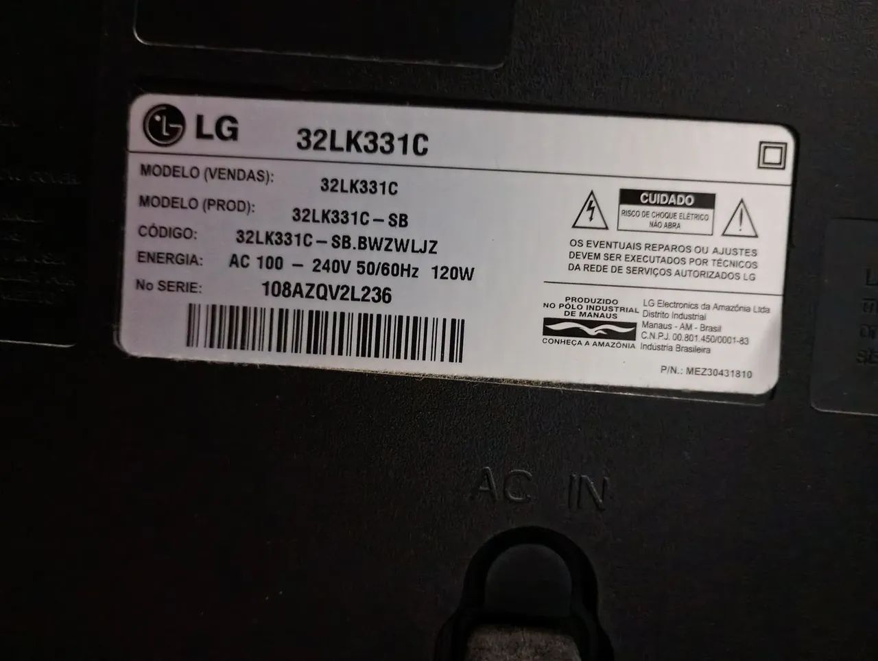 TV LG 32" semi-nova - Foto 3