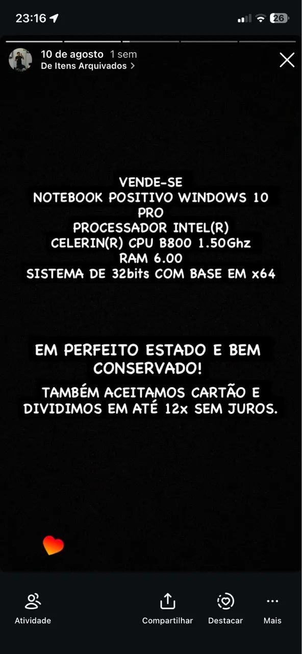 Notebook Positivo. - Foto 4