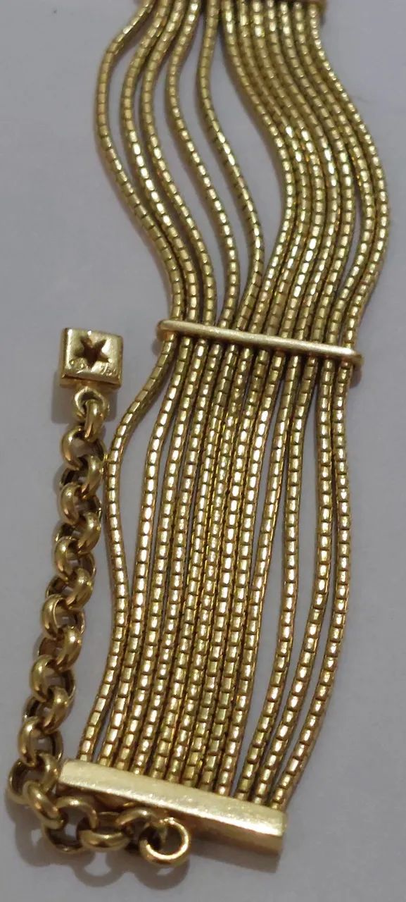 Pulseira em ouro hstern 12 linhas brilhantes  - Foto 3