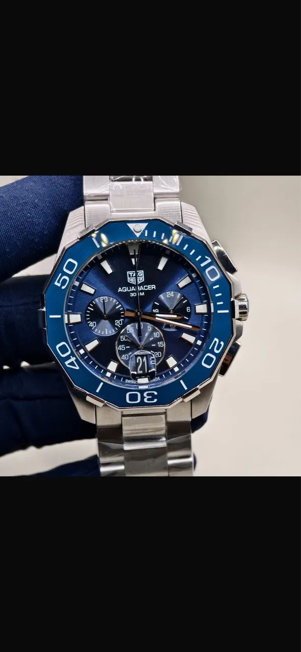 Tag heuer Aquaracer cronógrafo 43mm azul
