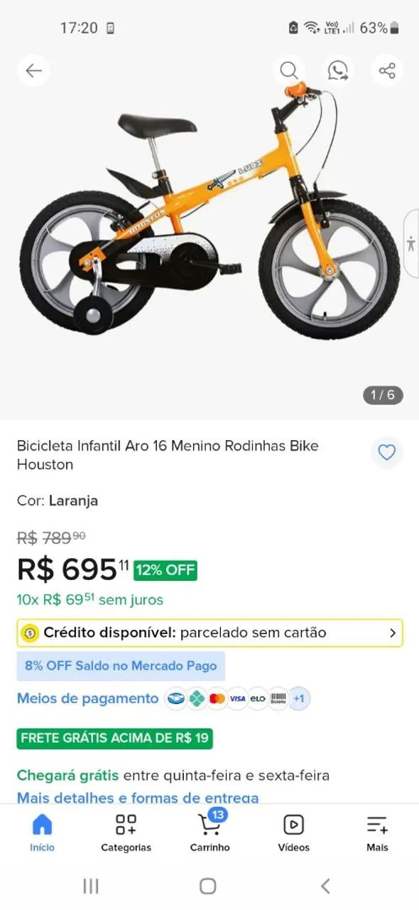 Bicicleta infantil  - Foto 5