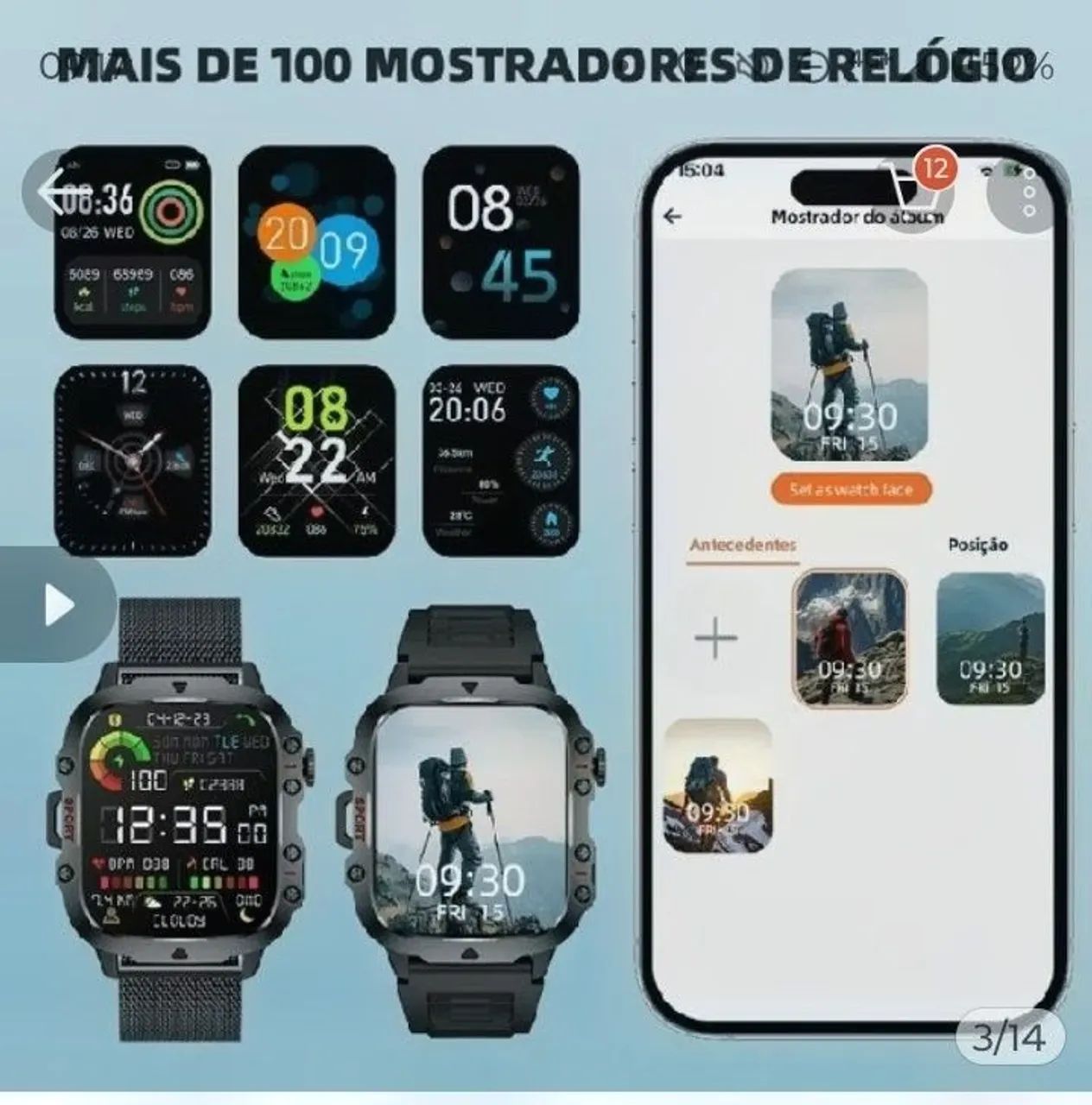 Relógio Militar Smartwatch  - Foto 3