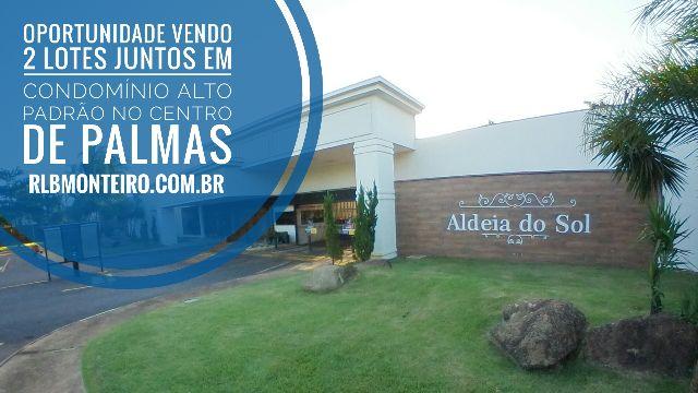 Bem localizado 2 Lotes juntos no Condomínio Aldeia do Sol