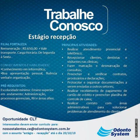 Estágio - recepção