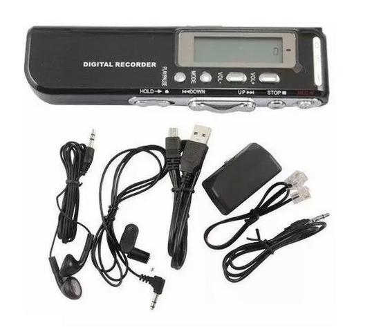 Gravador De Voz Digital Usb 8gb Espião Visor Lcd - 576 Horas - Foto 3