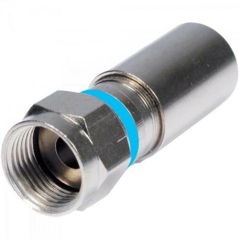 Conector F RG6 compressão