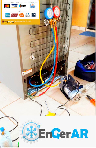 Conserto em freezer, geladeira,frigobar e ar-condicionado,