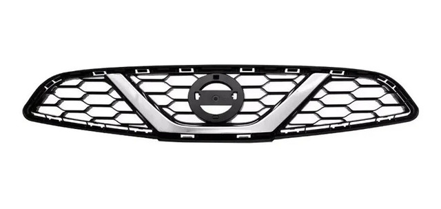 Grade Radiador Com Friso Cromado Nissan March 2015 a 2018 - Foto 2