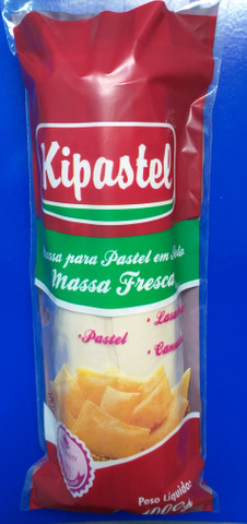 Massa de pastel rolo(1kg)/disco(200g)/cortada(1kg)