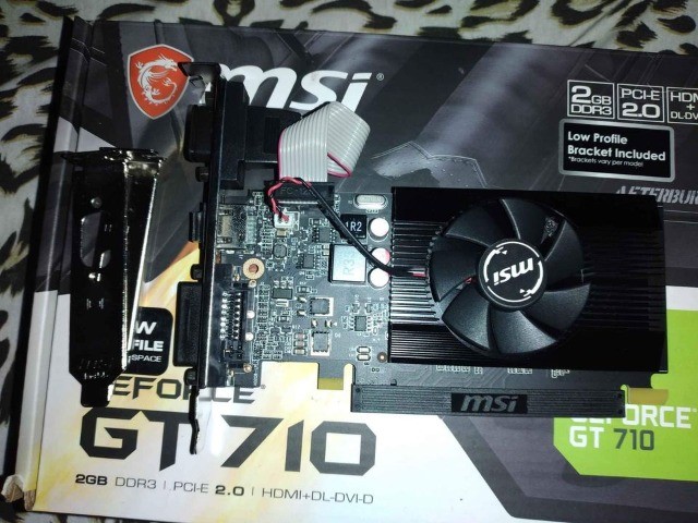 Placa de Vídeo msi nvidia GeForce GT 710 2GD3 LP 2GB, DDR3 - Computadores e  acessórios - São Bernardo, Ji-Paraná 1009594917 | OLX