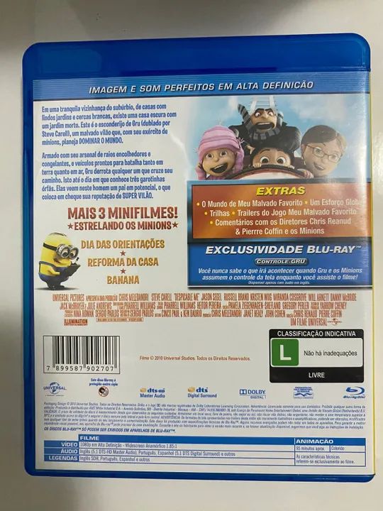Blu ray Original - Meu Malvado Favorito - Foto 2