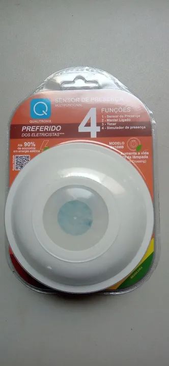 2 Sensor de Presença Qualitronix Multifuncional 18MB - Novo