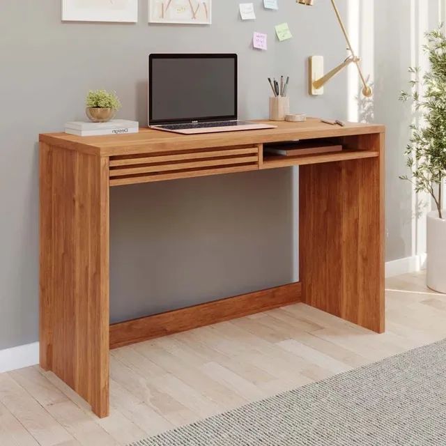 Escrivaninha Design Moderno Larg. 1.08m Cinamomo rf4