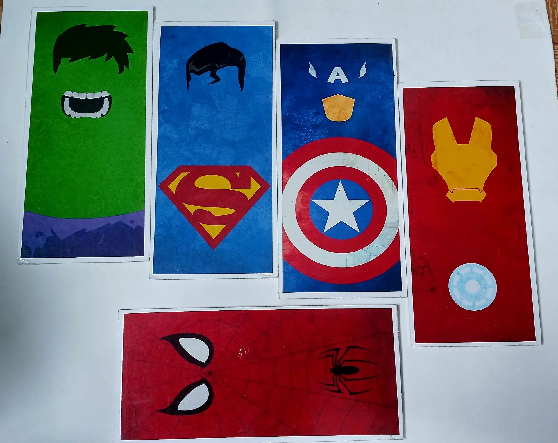 Placas decorativas Marvel