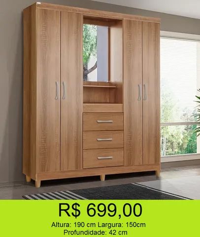 Guarda roupa com espelho  - Foto 3