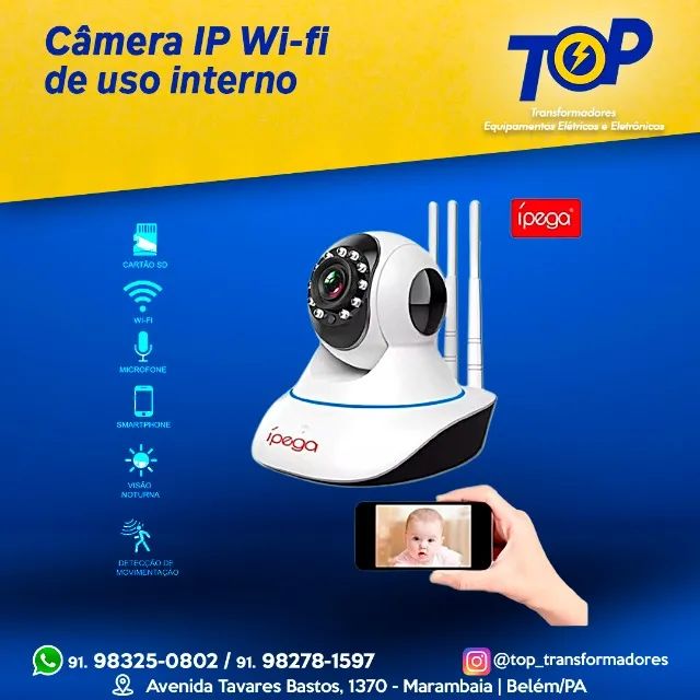 câmera ip wifi interna