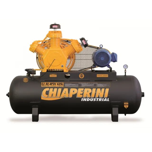 Compressor De Ar Elétrico Chiaperini Cj 40 Ap3v 425l Trifásica 425l 10hp 220v/380v 60hz
