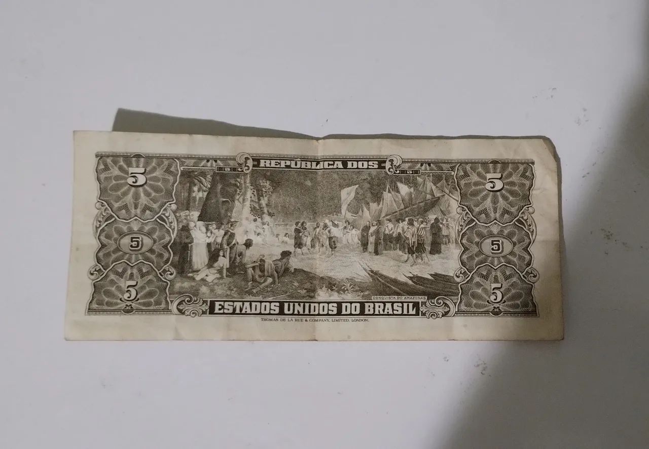 Cédula de 5 cruzeiros rara - Foto 2