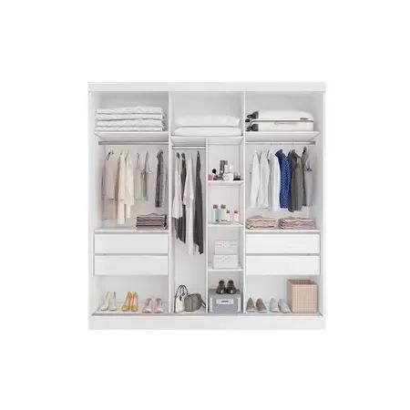 Guarda Roupa Bianchi 3 Portas com Espelho p65 - Foto 4