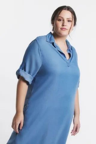 Vestido chemise jeans  - Foto 3