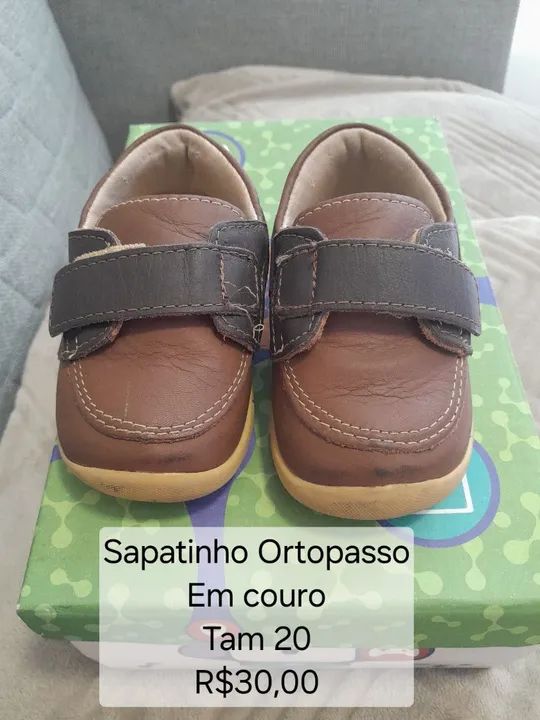 PROMOÇÃO R$15,00 _ Ortopasso em couro tam 20 