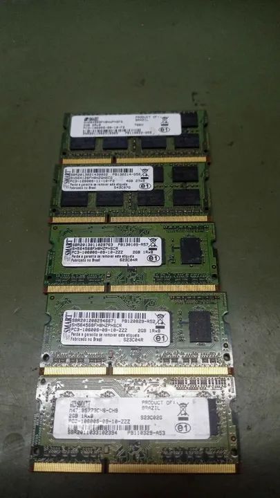 Lote de Memoria de Notebook DDR3 PC3 2GB