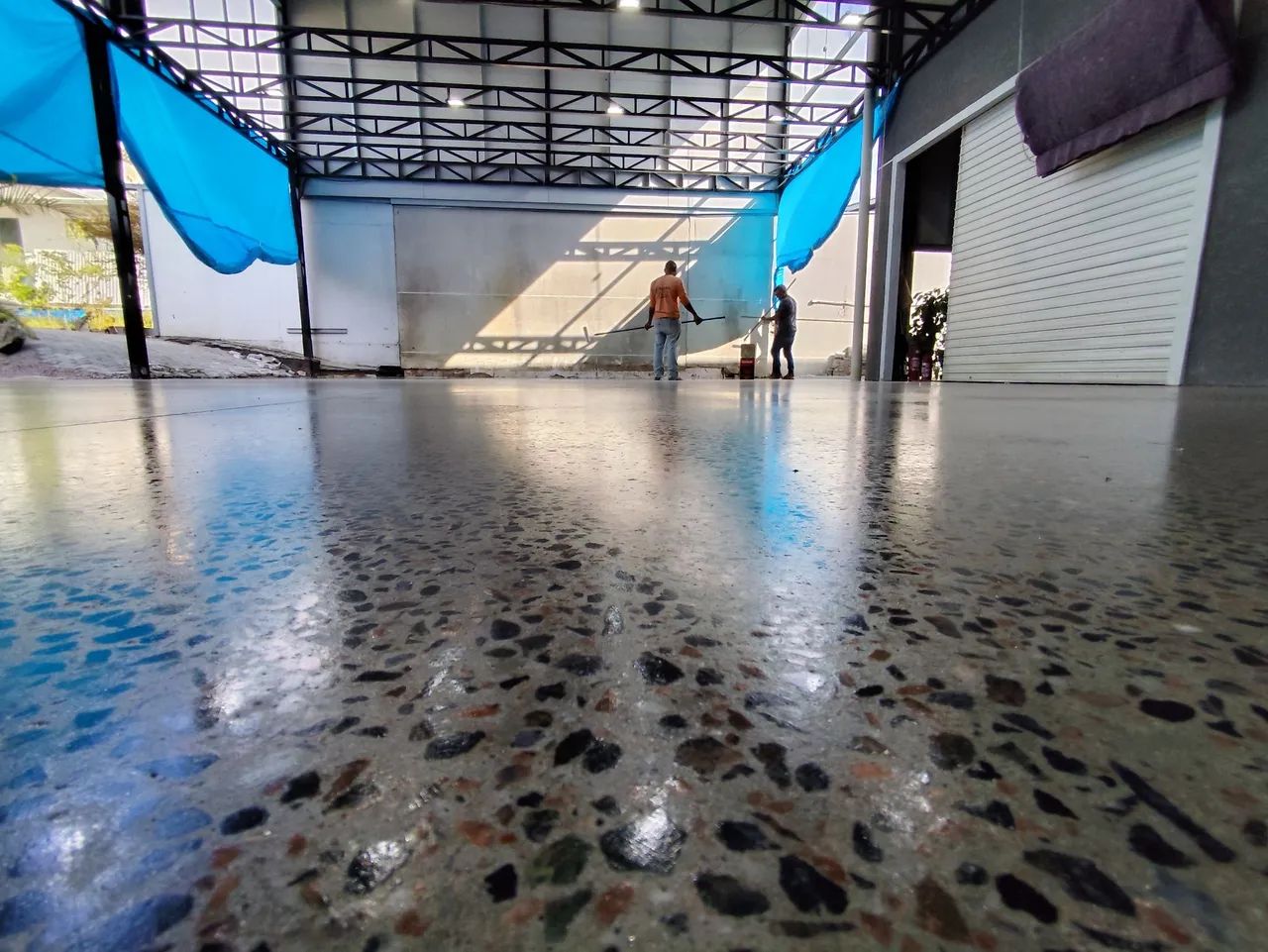 Cimento queimado, polimento de piso, lapidação de piso  - Foto 5