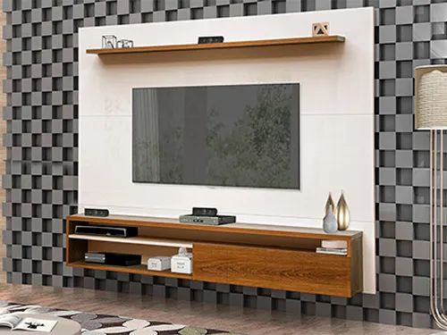 Painel para TV OffWhite/Mel a64