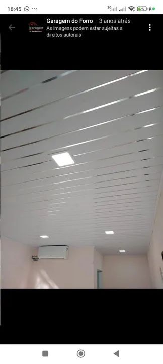 Forro pvc apartir de 70 reias o metro quadrado com material e mão de obra  - Foto 3