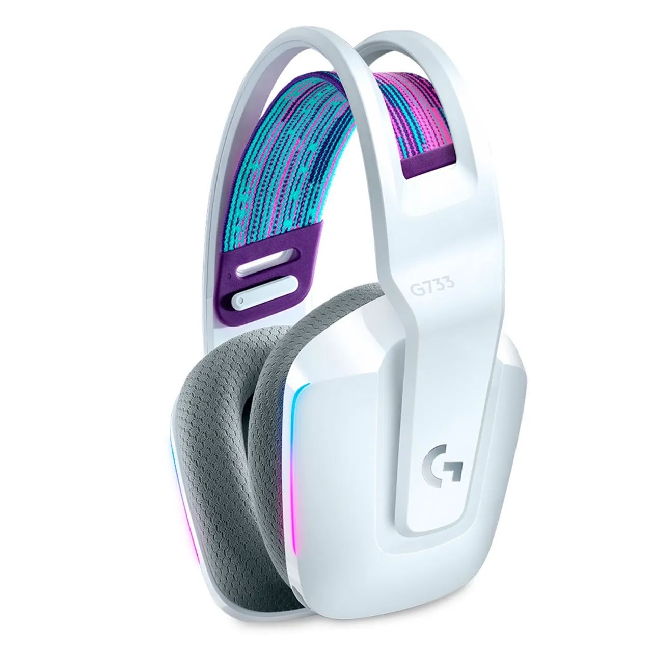 Fone De Ouvido Gamer Logitech G733 Lightspeed Sem Fio RGB - Foto 2