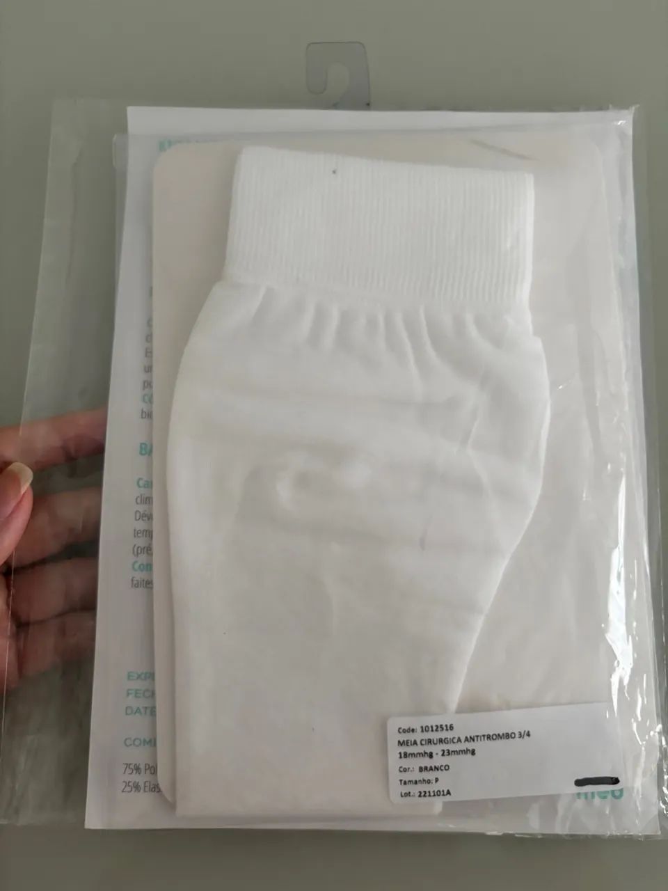 Meia Cirúrgica Antitrombo 3/4 - 18mmhg-23mmhg - Foto 2