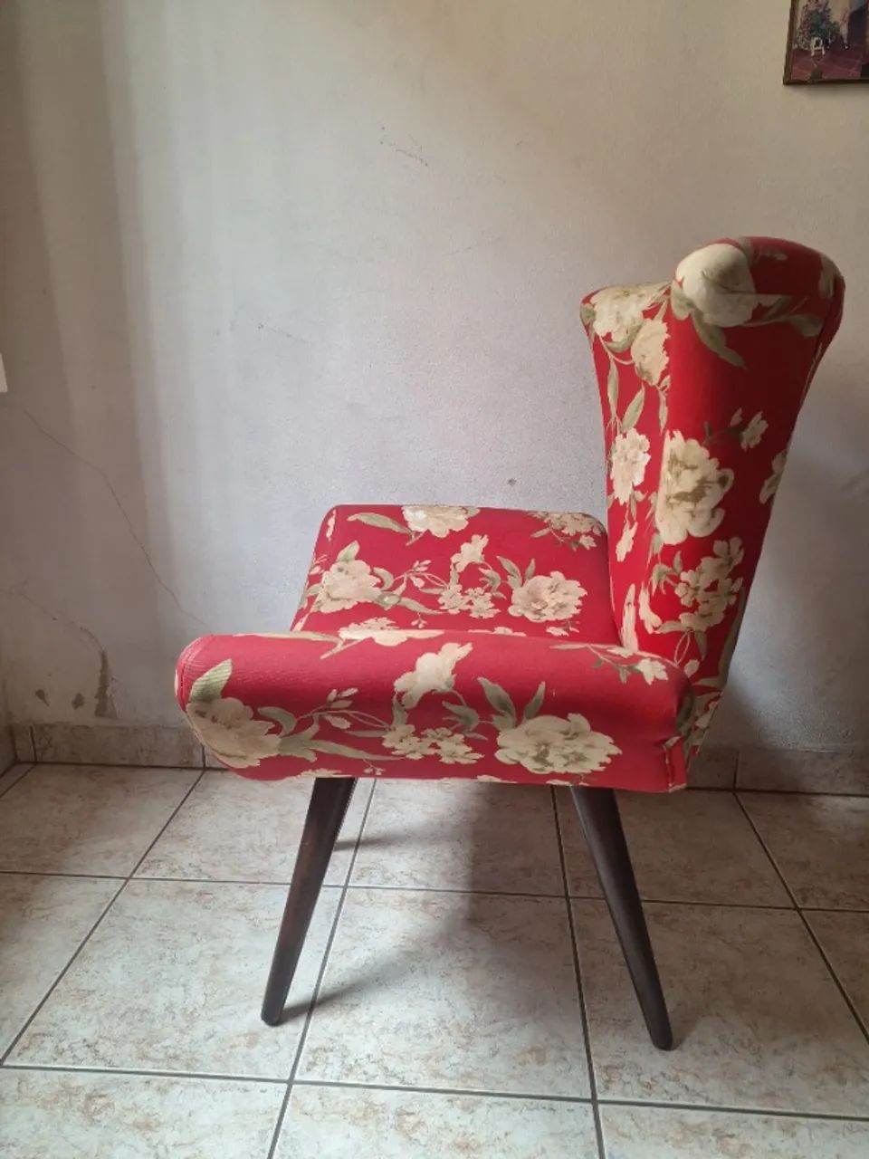 Poltrona estampada, modelo anos 50. - Foto 2