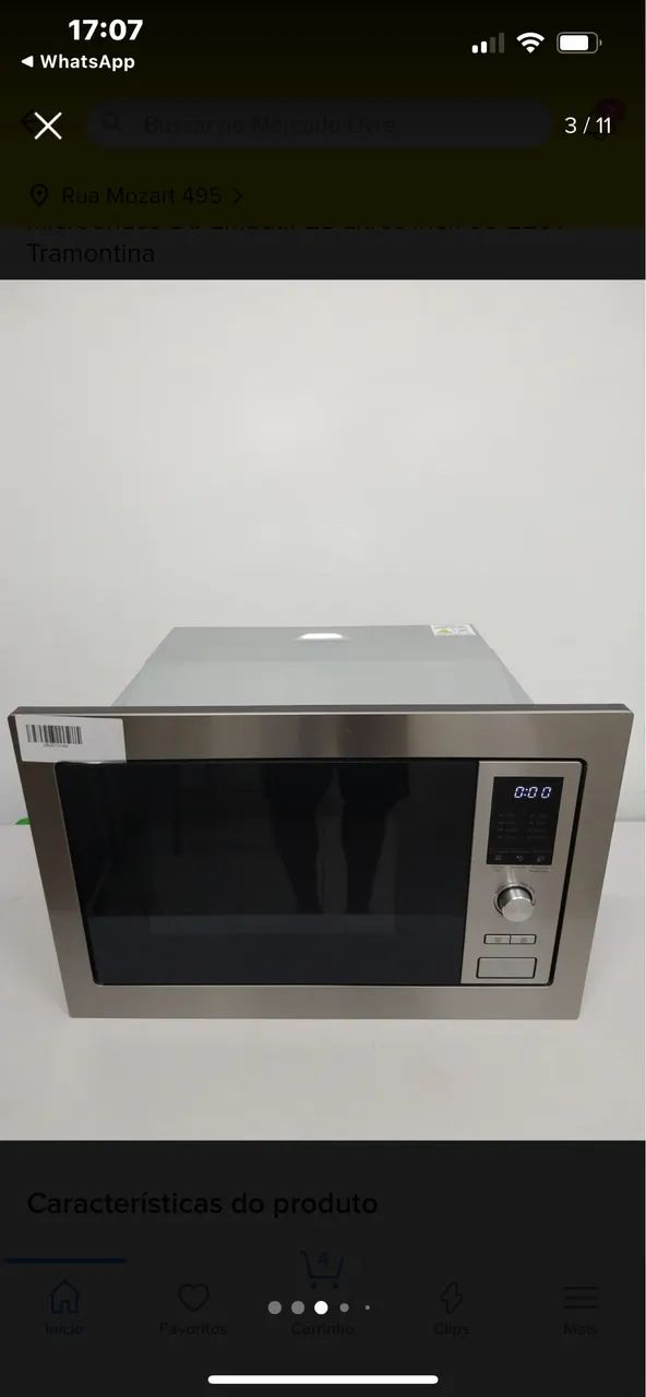 Microondas De Embutir 25 Litros