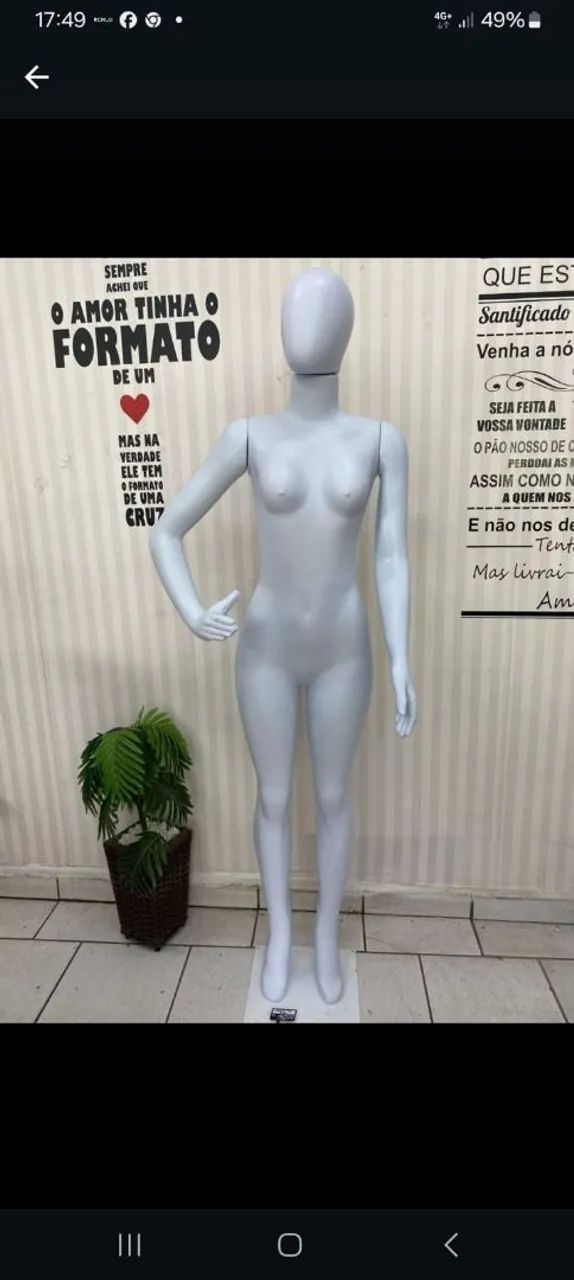 Manequim Feminino reta