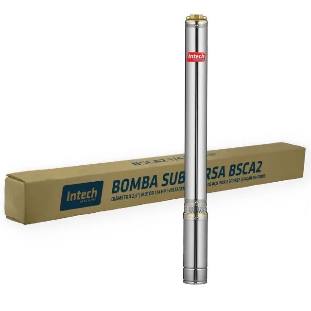 Bomba Dágua Palito Submersa 1Hp Bsce2 Intech - Foto 3