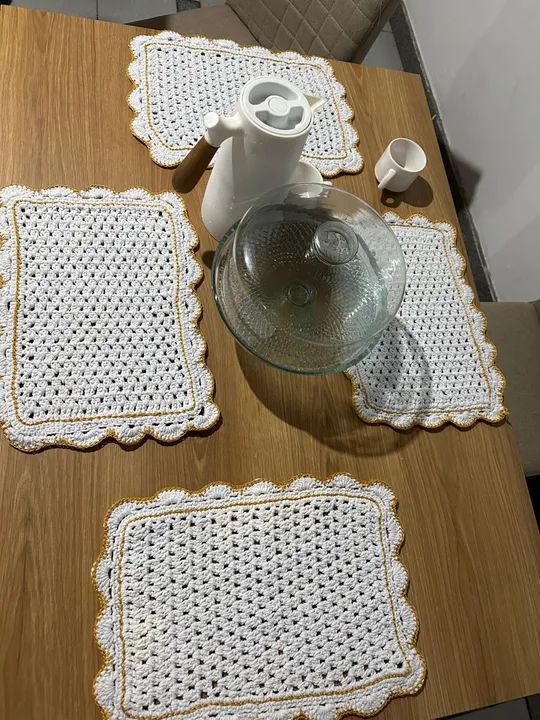 Jogo Americano com 4 peças feito por encomenda 