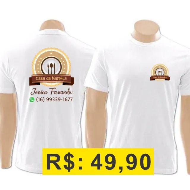 Camisa Personalzada - Uniforme Personalizada - Entrega Grátis - Foto 2