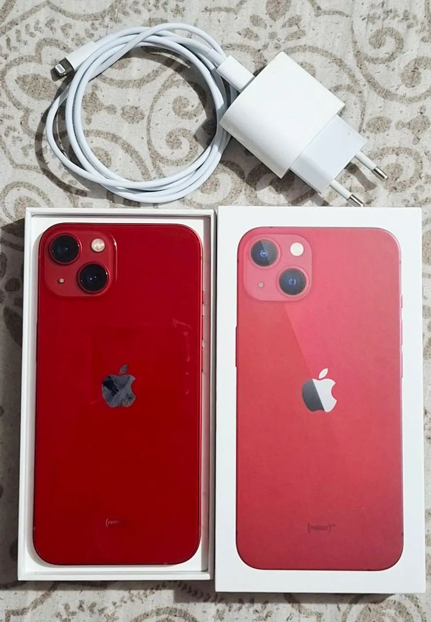 Iphone 13 RED 128GB todo ORIGINAL com Nota FISCAL - Celulares e