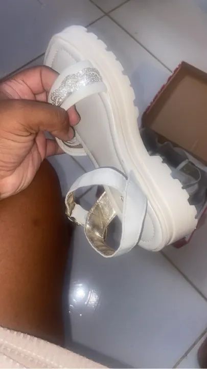 Sandália Princesa Branca Infantil