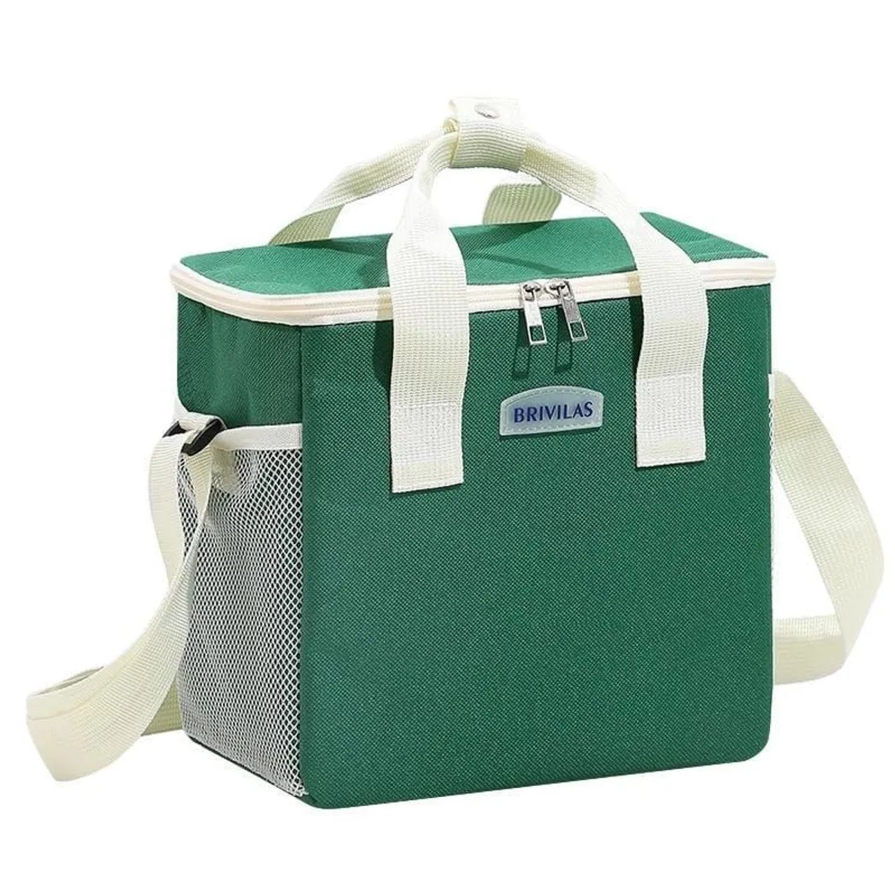 Bolsa térmica azul e amarela para lanches - Foto 2