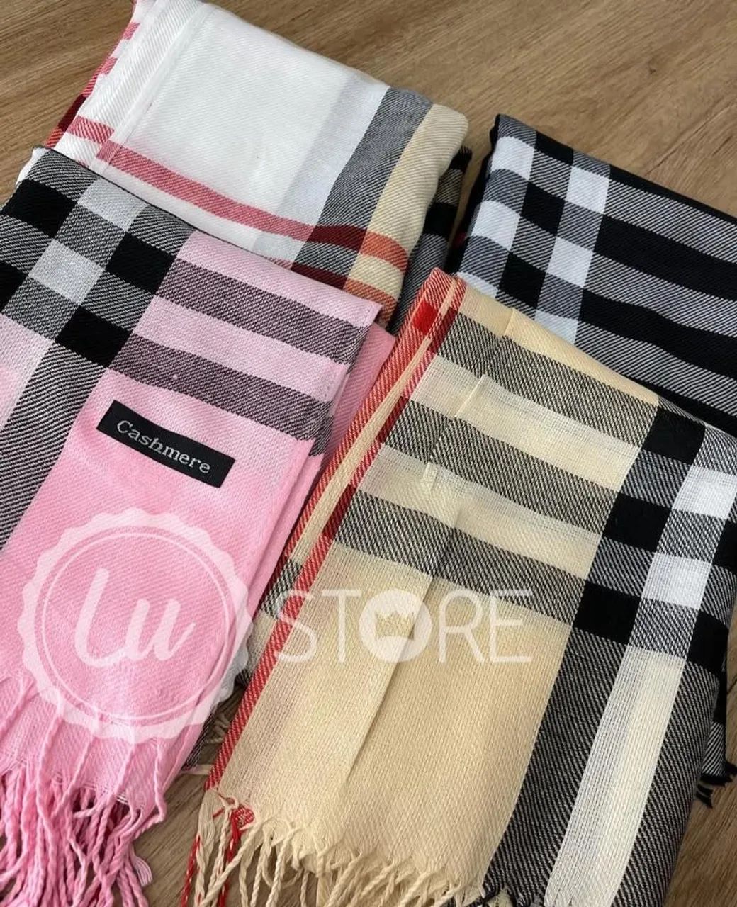 Combo 4 cachecóis cashmere