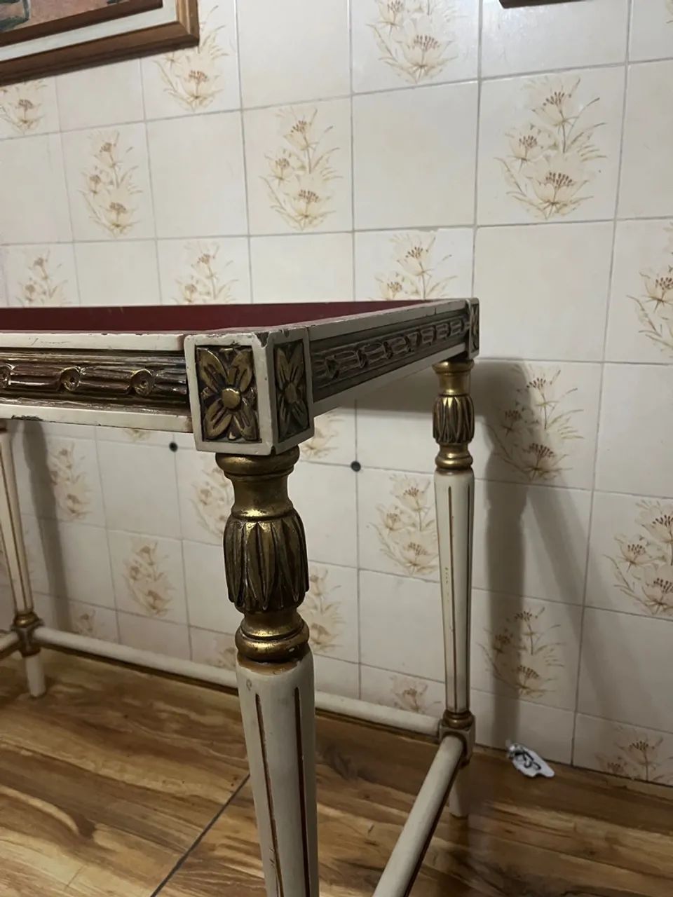 Mesa Lateral Decorativa Clássica s/ tampo - Foto 6