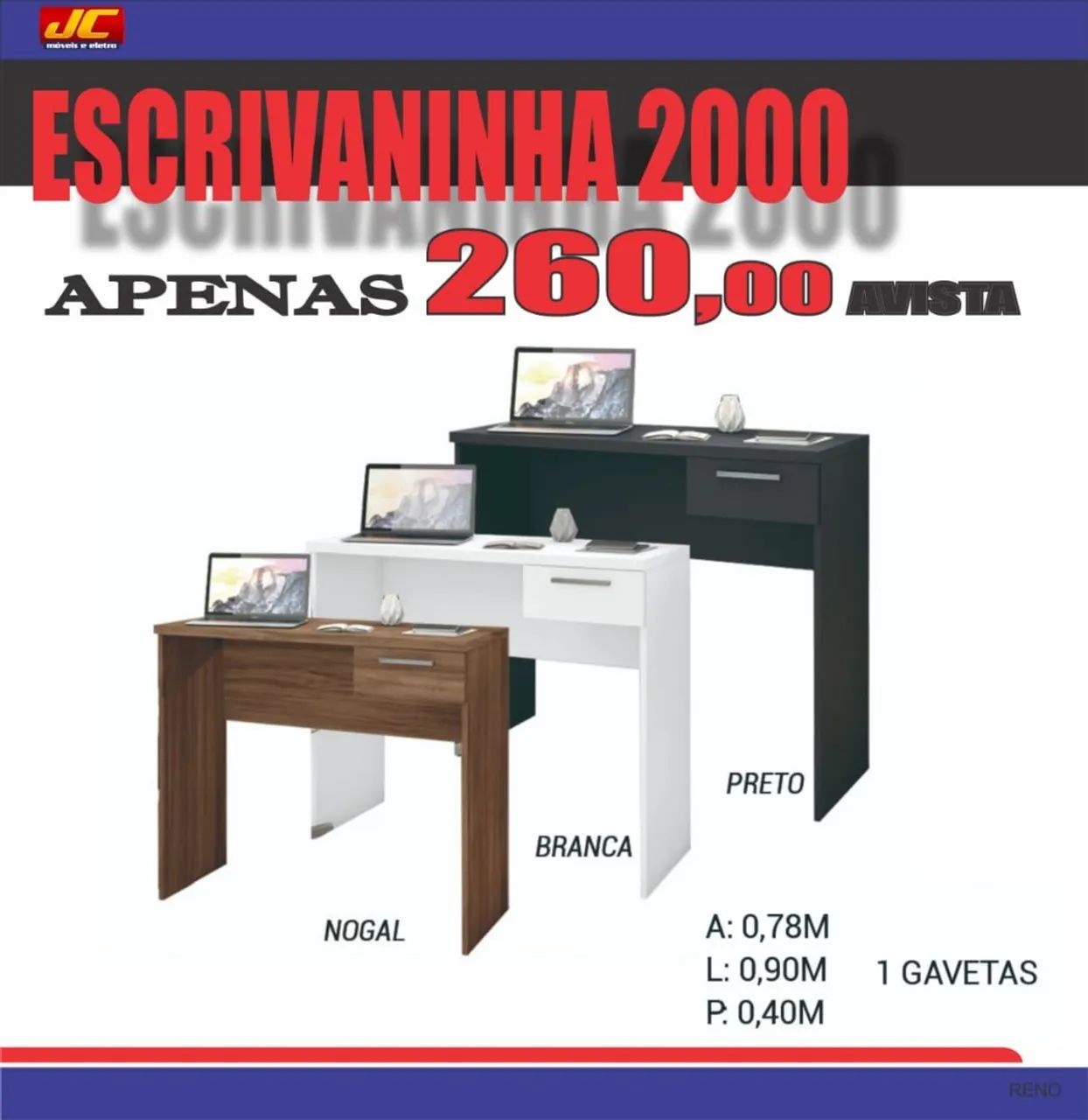 Escrivaninha 2000 - Apenas R$ 260,00